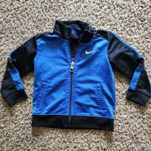 Two Toddler blue & black zip ups, size 18m, Nike And Under Armour